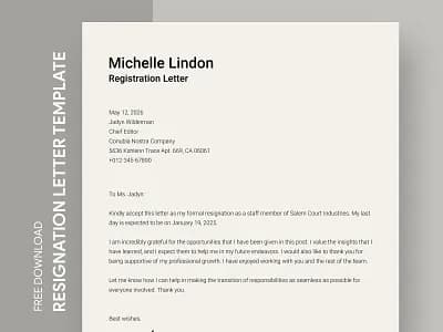 Employee Resignation Notice